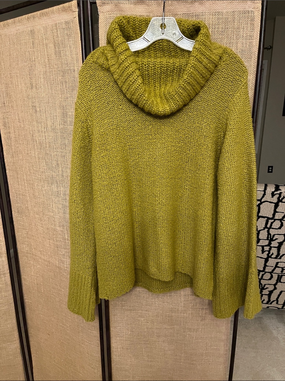 Classiques Entier Olive Green Cowl Neck Sweater